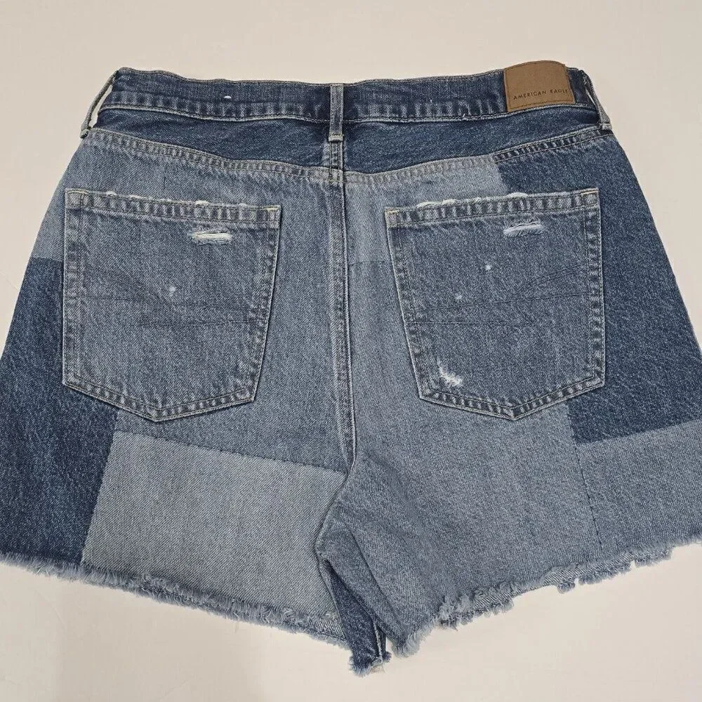 American Eagle - size 12‎ - Highest Rise 90s Boyfriend Denim Shorts